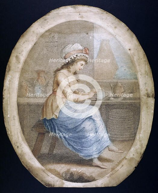 'The Staffordshire Girl', late 18th-early 19th century. Artist: WN Gardner