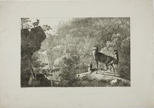 The Stag and the Chamois, n.d. Creator: Max Josef Wagenbauer