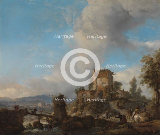 The Stag Hunt, c.1655-1656. Creator: Philip Wouverman.