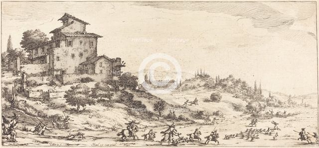 The Stag Hunt, probably c. 1630. Creator: Jacques Callot.