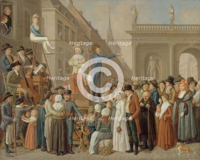 The Stage, between 1800 and 1805. Creators: Louis Leopold Boilly, German school, Philibert Louis Debucourt.