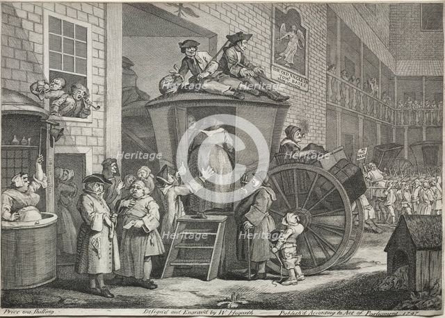 The Stage Coach, 1747. Creator: William Hogarth (British, 1697-1764).