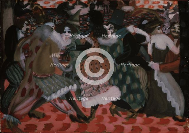 The Stagnation (The modern dance), 1913. Artist: Grigoriev, Boris Dmitryevich (1886-1939)