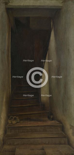 The Staircase, 1896. Creator: Eugene Laermans.