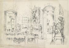 The Staircase Gallery of the Mauritshuis. Creator: Anon