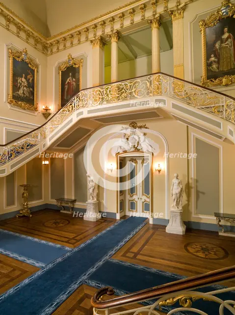 The Staircase Hall, Wrest Park House, Silsoe, Bedfordshire, 2008. Artist: Historic England Staff Photographer.