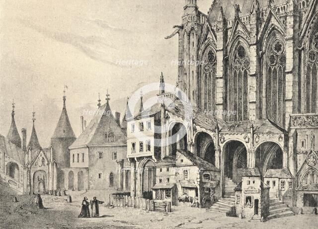 'The Staircase of the Sainte-Chapelle', 1700 (1915). Artist: Unknown.