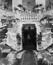 The staircase of Admiralty House, Malta, 1896. Artist: Ellis