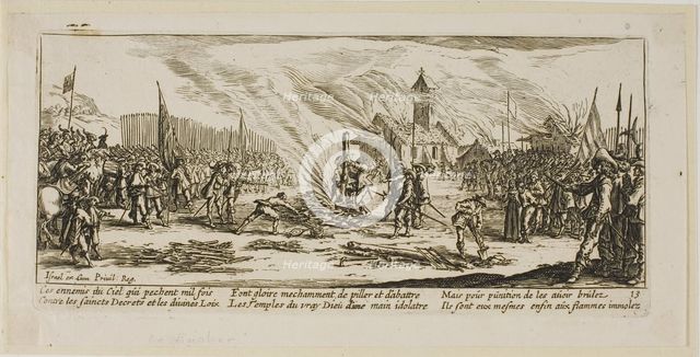 The Stake, plate thirteen from The Large Miseries of War, n.d. Creator: Gerard van Schagen.