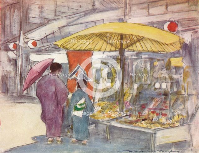'The Stall by the Bridge', c1887, (1901). Artist: Mortimer L Menpes.