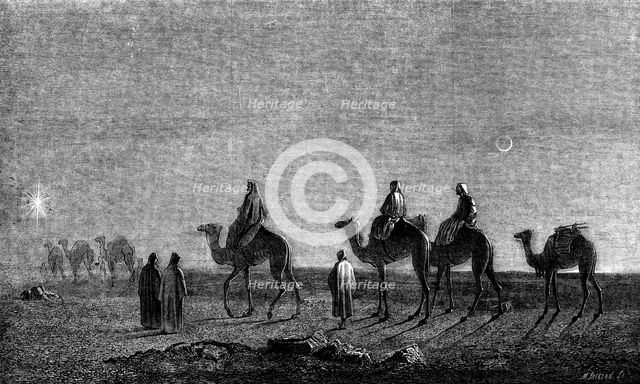 "The Star in the East" - painted by H. Warren - the picture in the Royal Collection, 1858. Creator: Mason Jackson.