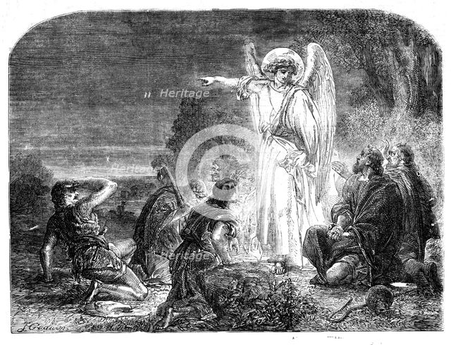 The Star in the East - the First Christmas Morning, 1854. Creator: James Godwin.