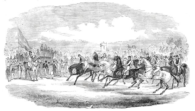 The start, 1844. Creator: Unknown.
