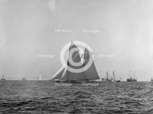 The start, October 9, 1893, c1893. Creator: Henry Greenwood Peabody.