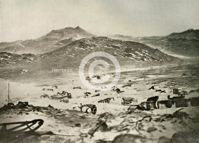 'The Start of a Blizzard at the Winter Quarters', c1908, (1909).  Artist: Unknown.