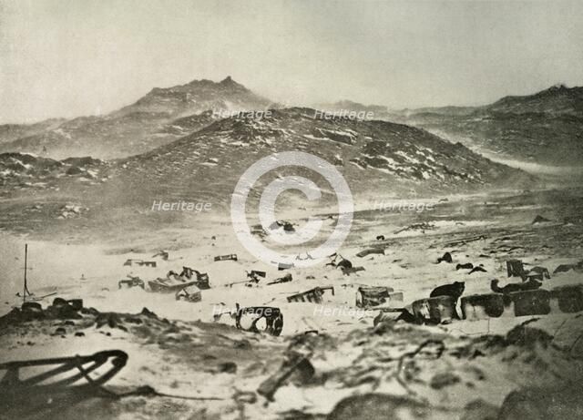 'The Start of a Blizzard at the Winter Quarters', c1908, (1909).  Artist: Unknown.