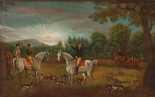 The Start of the Hunt, c. 1800. Creator: Unknown