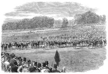 The Start for the Derby - from a photograph by Mr. Herbert Watkins, 1864. Creator: Unknown
