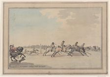 The Start, June 21, 1786., June 21, 1786. Creator: Thomas Rowlandson