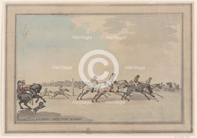 The Start, June 21, 1786., June 21, 1786. Creator: Thomas Rowlandson.