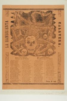 The Starving Calavera, 1915. Creator: José Guadalupe Posada