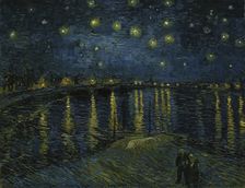The Starry Night, 1888. Artist: Gogh, Vincent, van (1853-1890)