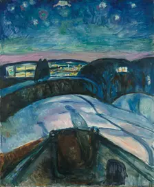 The Starry Night. Artist: Munch, Edvard (1863-1944)