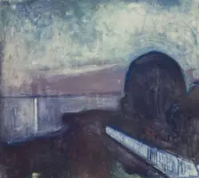 The Starry Night. Artist: Munch, Edvard (1863-1944)
