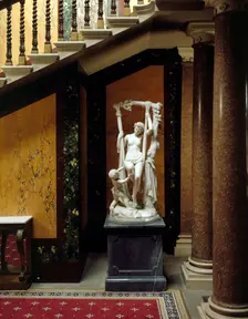 The statue of the Swinging Girl at Brodsworth Hall, South Yorkshire, 1999. Artist: N Corrie
