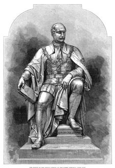 The Statue of the Prince Consort on the Albert Memorial, Hyde Park, 1876. Creator: Unknown