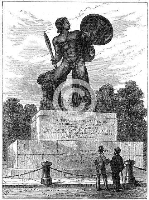 The statue of Achilles, London, 1891. Artist: Unknown
