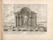 The Statue of Jupiter at Olympia. From "Entwurff einer historischen Architektur", 1725. Creator: Fischer von Erlach, Johann Bernhard (1656-1723)