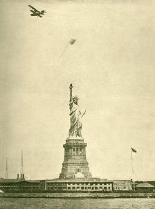 The Statue of Liberty, with Uplifted Torchlight, New York Harbour c1930. Creator: Unknown