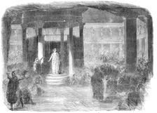 The Statue Scene from "The Winter's Tale", at the Princess Theatre, 1856. Creator: Unknown