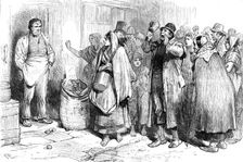 The State of Ireland: "boycotting" a tradesman, County Mayo, 1881. Creator: Unknown