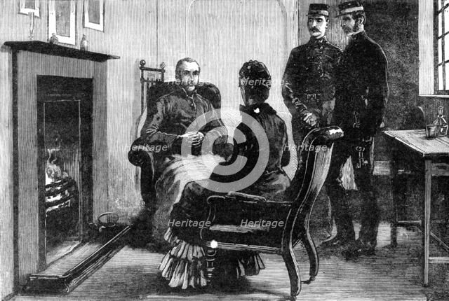 The State of Ireland: Mr. Parnell interviewed in Kilmainham Jail, 1881. Creator: Unknown.