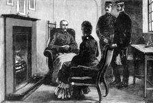 The State of Ireland: Mr. Parnell interviewed in Kilmainham Jail, 1881. Creator: Unknown