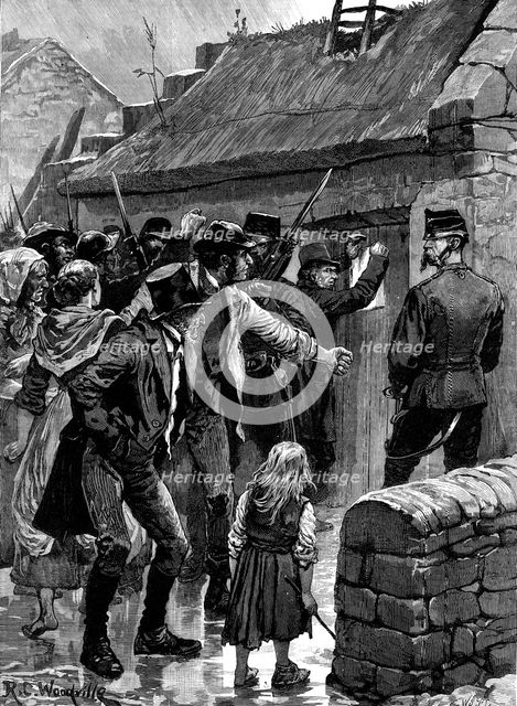 The State of Ireland: serving a process near Headford, Galway, 1880. Creator: William James Palmer.