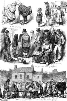 The State of Ireland: sketches in Galway, 1880. Creator: Unknown