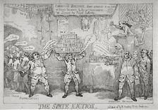 The State Auction 1784. Artist: Thomas Rowlandson