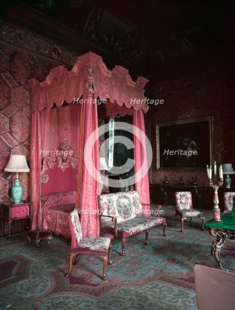 The State Bedroom, Chatsworth House, Derbyshire, c1955. Creator: Arthur Charles Kirby Ware.