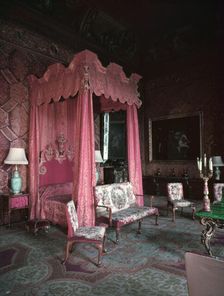 The State Bedroom, Chatsworth House, Derbyshire, c1955. Creator: Arthur Charles Kirby Ware