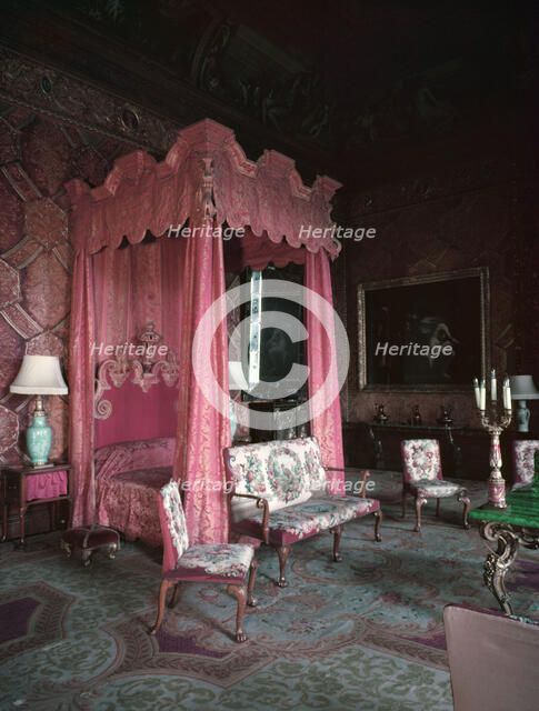 The State Bedroom, Chatsworth House, Derbyshire, c1955. Creator: Arthur Charles Kirby Ware.