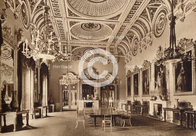 The State Dining Room, Buckingham Palace, 1935. Artist: Unknown.