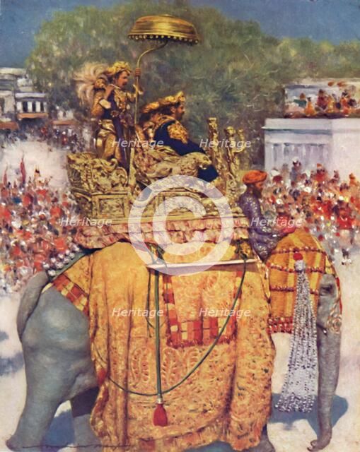 'The State Entry: A Distinguished Maharaja', 1903. Artist: Mortimer L Menpes.