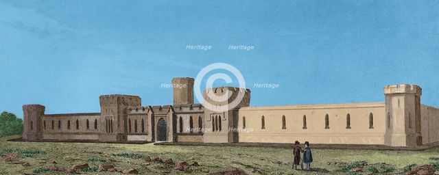 The State Penitentiary, Philadelphia, Pennsylvania, United States, 1837, (1850).  Creator: Traversier.