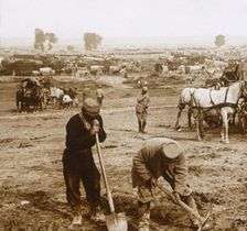 The station, Bray-sur-Somme, northern France, c1914-c1918