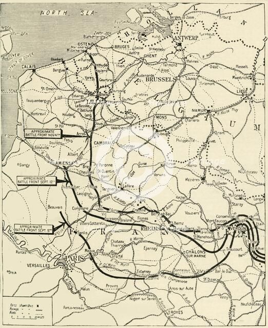 'The Steady Progress of the Allies' Advance', 1915. Creator: Unknown.