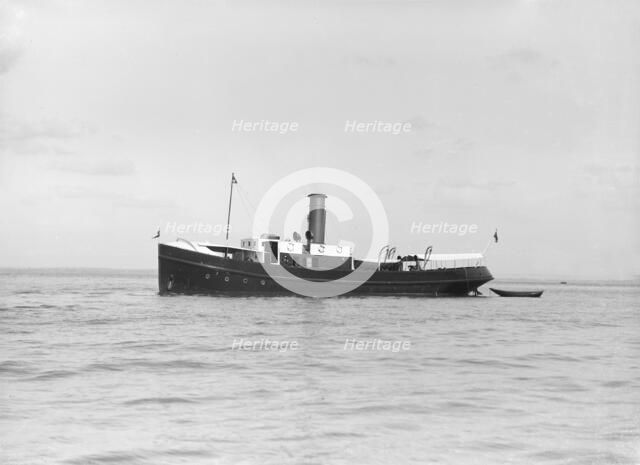 The steam boat 'Porthos', 1912. Creator: Kirk & Sons of Cowes.