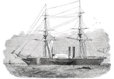 The Steam-Brig "Governole", built for the Sardinian Government, 1850. Creator: Smyth
